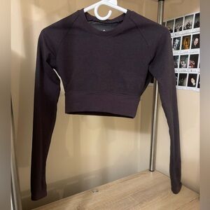 Reebok active long sleeve crop top